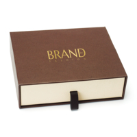 Boîte de rangement créative pour parfums, coffret cadeau vide haut de gamme pour cosmétiques et bijoux, boîte coulissante avec gaufrage et impression UV