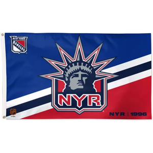 NHL Teams China Factories Wholesale 3x5ft Double Sided Printed <b>Flag</b> Outdoor New York Rangers <b>Flag</b> with 2 Grommets - Product Image 3
