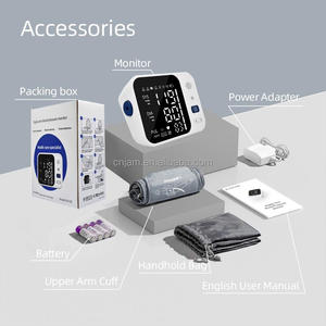 Medidor de pressão arterial BP personalizável Medidor de pressão arterial BP médico Monitor de pressão arterial grande LCD recarregável - Product Image 2