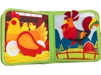 Livre éducatif 3D « Ma première ferme » pour tout-petits, jouet sensoriel sur le thème de la ferme, planche d'activités en feutre portable, jouets sensoriels Montessori