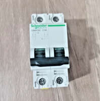2 Buah Lot - A9n61526 Miniature Circuit Breaker-c60h 2poles-6a-c Kurva Set Lengkap Aksesori Plc Industri: Sensor /
