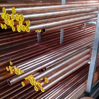 Tube droit en cuivre souple C12200 pour applications de plomberie, de chauffage et de réfrigération
