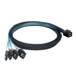 <span class=keywords><strong>Meo</strong></span> สาย MINI SAS 12กิกะไบต์/วินาที SFF-8643กับ1-to-4อะแดปเตอร์ SATA ความยาว1เมตรโครงสร้างพลาสติก/ไนลอน/โลหะสำหรับใช้ในคอมพิวเตอร์ - Product Image 1