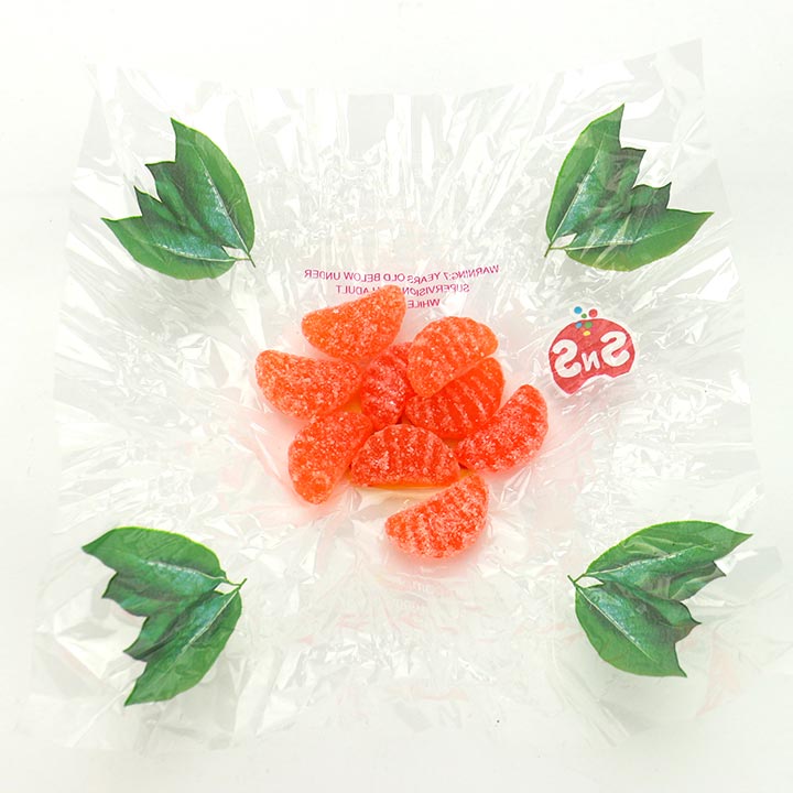 Orange soft candy