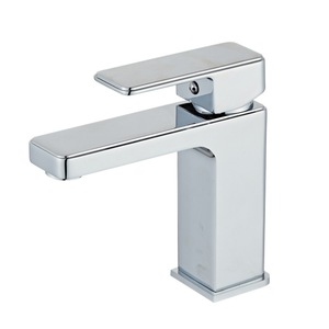 Robinet de lavabo en laiton à poignée unique avec cartouche céramique, à poser sur le comptoir, style moderne - Product Image 5