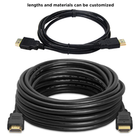 Câble personnalisé 1M pour HDTV 4K 48 Gbps 7680p avec gaine en PVC et blindage tressé pour lecteur DVD, home cinéma et ordinateur