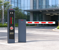 Barrière automatique à bras droit avec détecteur de boucle, éclairage LED, barrière de sécurité pour entrée de parking