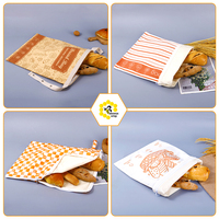 Sac à baguette réutilisable léger et compatible réfrigérateur pour pain au levain, en matière organique