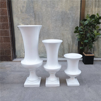 Vase en Verre Blanc Luxe et Moderne de Haute Qualité pour Décorations de Table de Mariage et Centres de Table pour Réceptions
