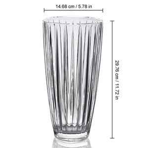 <span class=keywords><strong>Vase</strong></span> en <span class=keywords><strong>cristal</strong></span> Revel 1047VSb, <span class=keywords><strong>vase</strong></span> en verre transparent cylindrique pour la décoration, mariage, luxe, grands vases décoratifs - Product Image 2