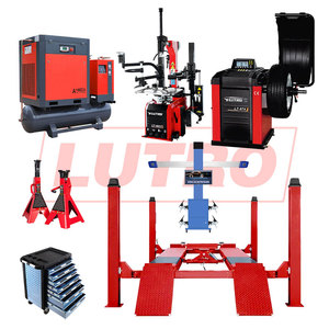 Autoreparatiewerkplaats Garage Apparatuur Automatische Bandenwisselaar Wielbalancer 4 Post Auto Lift Wiel Uitlijning Luchtcomprimeren Machine