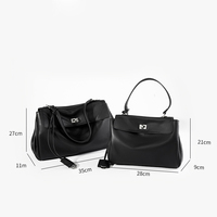 Sac fourre-tout haut de gamme en cuir de vachette pour femme, grande capacité, porté main, épaule ou croisé, imperméable, antivol, doublure cuir, Bolsos De Mujer