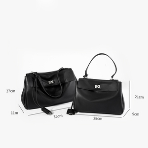 Bolso Tote de Cuero Vacuno de Alta Gama para Mujer, Gran Capacidad, de Mano, Hombro, Cruzado, Impermeable, Antirrobo, Forrado en Cuero, Bolsos de Mujer - Product Image 2