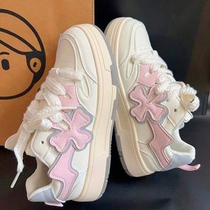 2024 Spring New White Women's <b>Fitness</b> <b>Cross</b>-<b>Training</b> <b>Shoes</b> One-Piece Drop Shipping Stylish Korean Japanese Style Versatile - Product Image 3