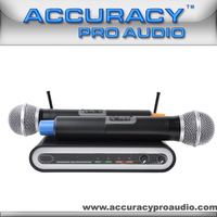 Hikity — carte son professionnel, micro sans fil, haute précision Pro, UHF-113, double canal, pour streaming en direct