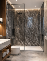 Vente flash : Panneau mural UV en marbre moderne, PVC antistatique, résistant à l'humidité, imperméable, ignifuge, pour usage commercial, domestique et hôtelier