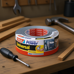 Cinta Adhesiva Universal Tesa Extra Power 50m x 50mm Plateada para Reparación y Fijación - Product Image 3