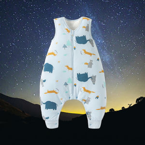 OEM/ODM 100% coton bébé sac de couchage été 0.5 <span class=keywords><strong>TOG</strong></span> fermeture éclair hiver couverture adaptée - Product Image 3