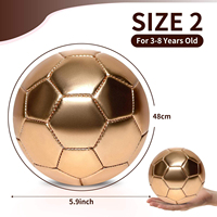 Ballon de football scintillant taille 2 pour tout-petits, mini ballon de football d'intérieur, petit ballon de football pour l'entraînement sportif en extérieur
