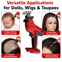 IRUIBEAUTY Machine à Cheveux Sans Fil 21V en Gros, Outil de Ventilation Portable pour Kit de Fabrication de Perruques en Dentelle et de Toupees