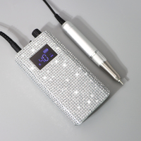 Nouveau diamant professionnel Portable polisseuse à ongles 40000 tr/min Rechargeable électrique manucure forte perceuse à ongles sans noyau