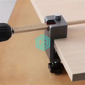 Guide de perçage réglable Positionneur pour la fabrication de baguettes de bois Outil auxiliaire à barre ronde
