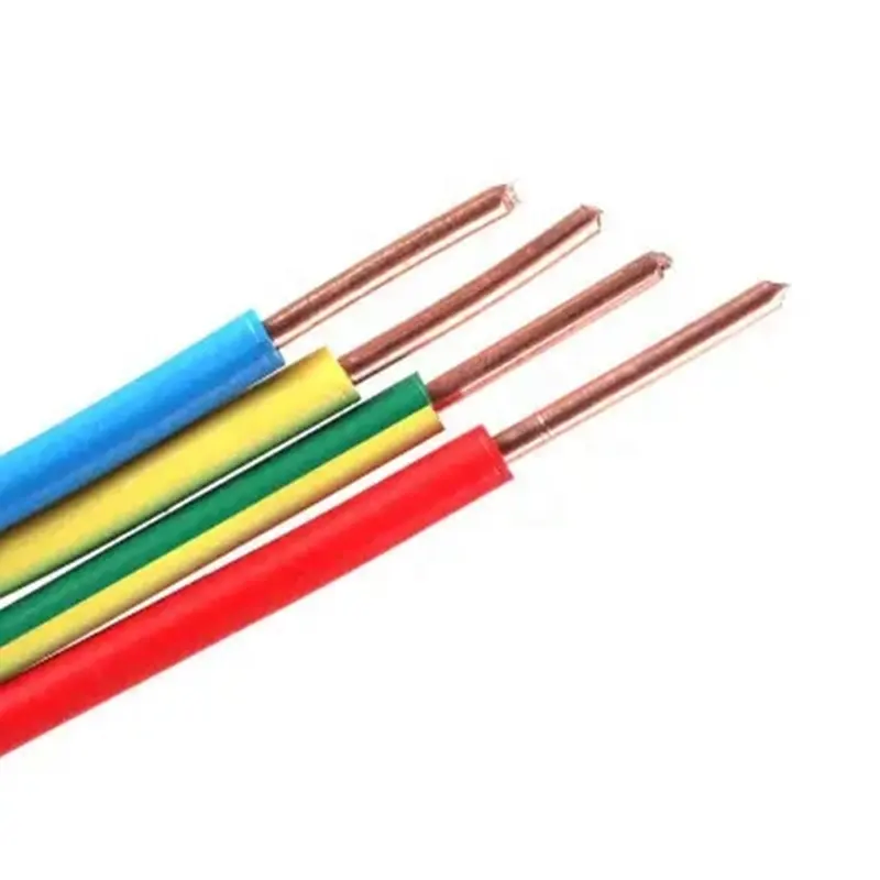 China Manufacturer Copper alambre electrico Cable 1.5mm 2.5mm 4mm 6mm 10mm PVC Insulated house building Electrical Wire