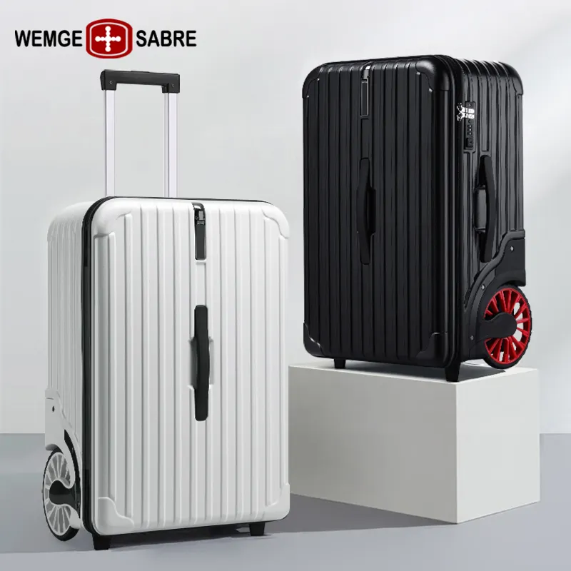 Caixa de viagem personalizada para bagagem grande com bloqueio TSA de rodas de 20 polegadas