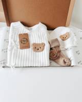 Ensemble Bébé Kaiyue Unisexe, Tenue à Séparer en Coton Classe A pour Nouveau-Nés, Nouveau Vêtement de Printemps Automne pour Bébés 0-6 Mois en Tissu Tricoté