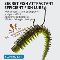 2024 nouveau Style 10 pièces d'insectes dansants légers flottants de 7.5cm avec appât souple à queue d'aiguille anti-fil salé et poisson