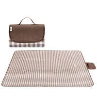 Couverture de pique-nique portable imperméable extra large 60*80 pouces, tapis de pique-nique d'extérieur avec sangle de transport