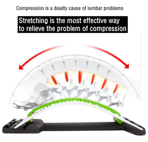 Einstellbare ortho pä dische Akupunktur Magnetisches unteres Lenden massage gerät Traktion gerät Schmerz linderung Nacken-und Rücken bahre - Product Image 3