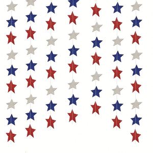 OEM Multicolor <b>Glitter</b> Star Paper Garland Party Decorations for Birthday, Christmas, New Year Events - Product Image 1