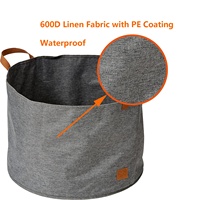 Offre Spéciale moderne rond tissu panier à linge tissu BinFoldable vêtements organisateur pour le stockage