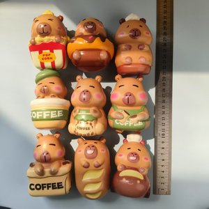 Jouets anti-stress mignons en forme de capybara, mini-capybara amusant à presser, jouet sensoriel pour fête d'anniversaire, cadeau de Noël, jouet en gros - Product Image 3