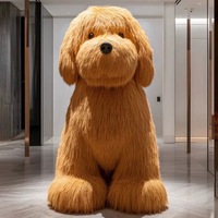 Mascotte de dessin animé en fibre de verre floquée sur mesure, grande taille, pour vitrine de magasin, point photo, merchandising visuel, OEM personnalisé