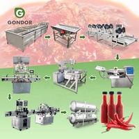 Usine de traitement de confiture de haute qualité produisant de la purée de poivre Sauce chili fraîche faire la ligne de production de Machine pour