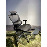Chaise de bureau exécutive pivotante réglable JNS 101, chaise de bureau ergonomique en maille avec appui-tête 3D