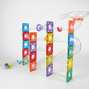 Jouets éducatifs <span class=keywords><strong>Montessori</strong></span> Mntl : Circuit <span class=keywords><strong>de</strong></span> billes <span class=keywords><strong>magnétique</strong></span> 107 pièces, blocs <span class=keywords><strong>de</strong></span> <span class=keywords><strong>construction</strong></span> en plastique pour jeu <span class=keywords><strong>de</strong></span> <span class=keywords><strong>construction</strong></span> <span class=keywords><strong>de</strong></span> pistes <span class=keywords><strong>de</strong></span> billes - Product Image 6