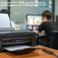 USB-Verlängerung kabel 5M USB 2.0 Geben Sie einen Stecker-Buchse-Verlängerung kabel adapter ein, der mit dem Druckertastatur-Maus-Flash-Laufwerk kompatibel ist.