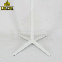 Pièces de base de table à barre à 4 pieds en aluminium thermolaqué, diamètre 70 cm