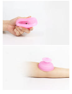 Juego de ventosas de silicona suave fácil de usar portátil para belleza y masaje productos de goma meridianos de presión negativa tazas de ventosas - Product Image 4