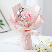 Vente en gros de fleurs éternelles faites à la main, ballons Bobo, mariage, Noël, Saint-Valentin, cadeau, bouquet de fleurs conservées à jamais