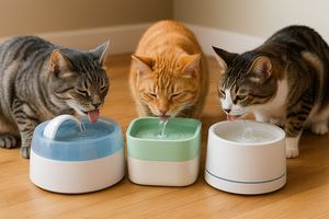 Bebedero automático para mascotas diseñado para proporcionar agua limpia y fluida para gatos y perros. - Product Image 3