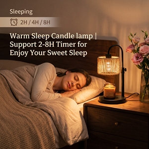 Lampe chauffe-bougie sans flamme personnalisable en corde de chanvre avec pompon, style vente en gros, intensité réglable, avec logo personnalisé pour commandes en gros de décoration intérieure - Product Image 6