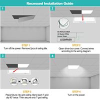 Livraison rapide depuis l'entrepôt allemand : Panneau LED encastré pour bureau, énergie 3CCT, 180lm/W, 600x600, 60x60, 40W, 30W, 22W