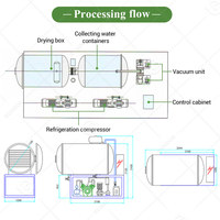 Machine de lyophilisation sous vide pour herbes, fleurs, légumes, poissons, viandes, soupes et aliments séchés, pour la production de cubes