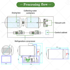 Máquina Liofilizadora al Vacío para Hierbas, Flores, Vegetales, Pescado, Carne y Sopas, para la Producción de Cubos Secos - Product Image 5