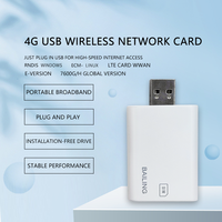 Dongle 4G LTE con Ranura para Tarjeta SIM, Adaptador Ethernet, Tarjeta de Red, Adaptador USB Inalámbrico para PC, Dongle 4G, Módem Cat 4, Dongle USB con Bloqueo