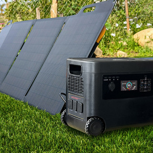Station d'alimentation portable 3000W, batterie solaire LiFePO4, contrôleur MPPT, onduleur à onde sinusoïdale pure, type C, utilisation en camping en plein air - Product Image 1